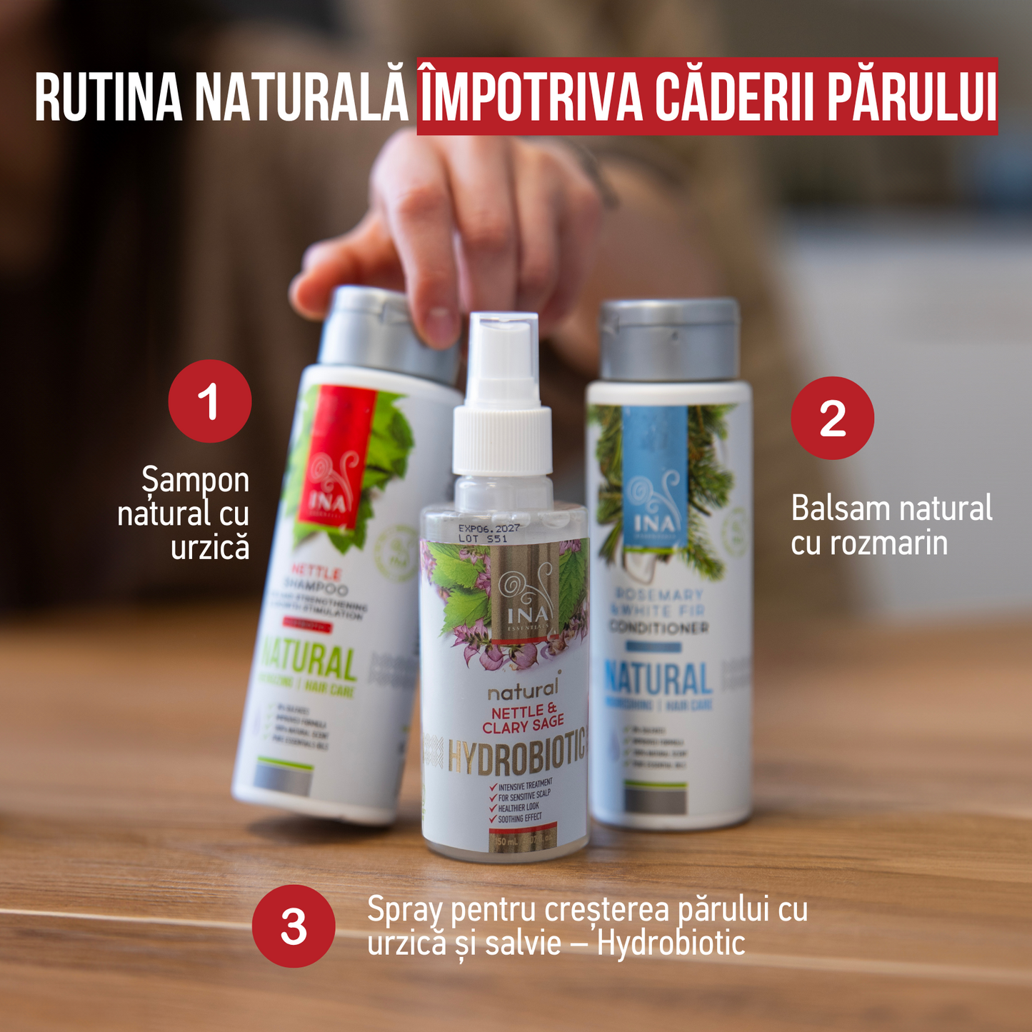 Căderea părului RoutINA™ pentru Ea - soluție de durată pentru Căderea părului