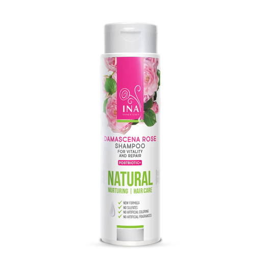 Șampon Natural cu Trandafiri - pentru părul Uscat și Deteriorat