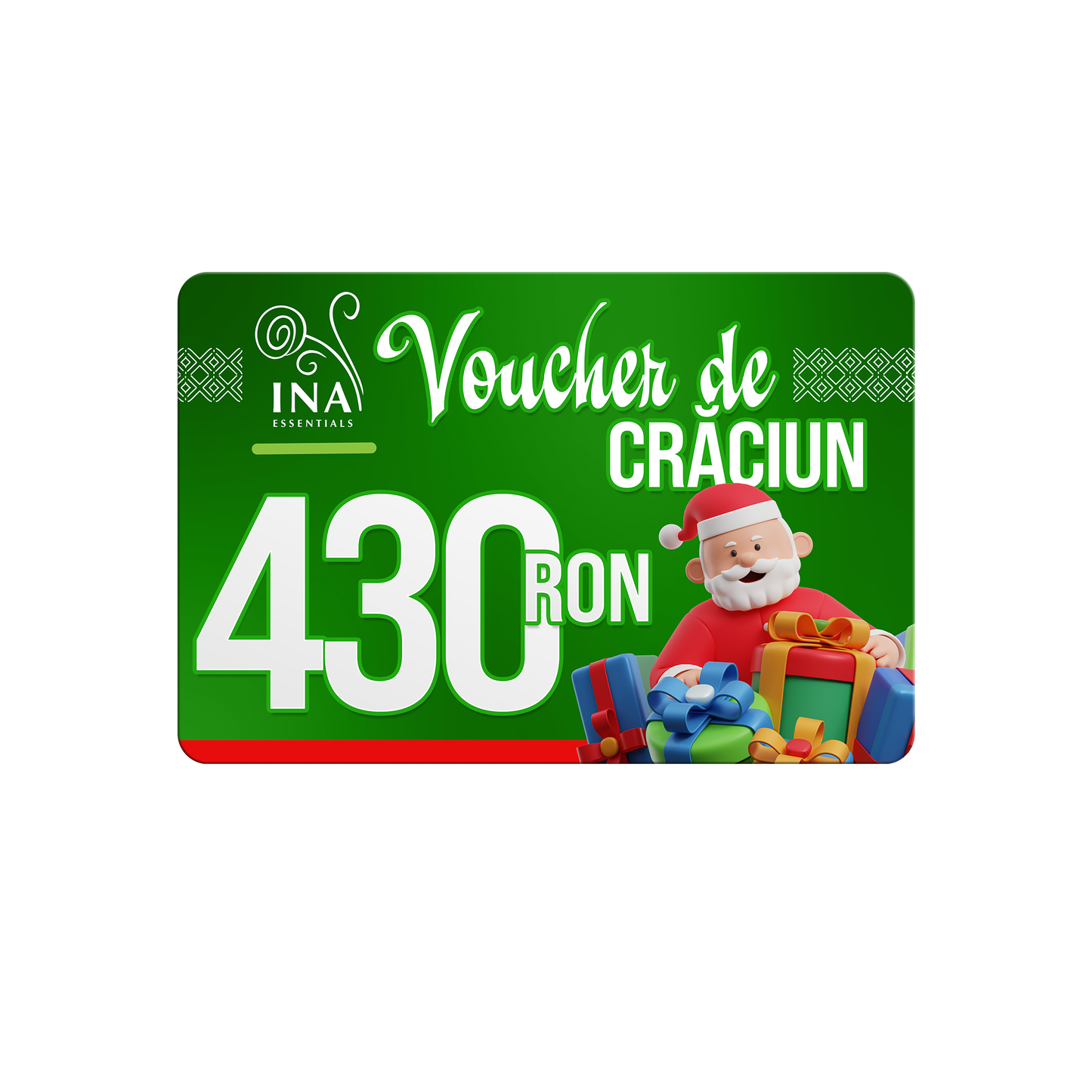 Cumpără un voucher de Crăciun cu o valoare de 430 lei, și plătești doar 299 lei - Voucher Digital
