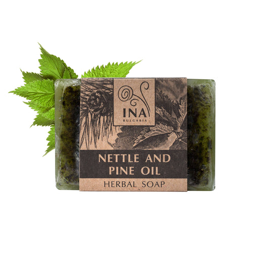 Săpun Natural din Plante cu ulei de Urzică și Pin - acțiune antiinflamatoare