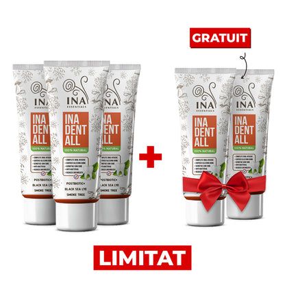Cumpără 3 Paste de Dinți Ina Dent-All, și primești 2 Paste de Dinți Naturale Gratuite