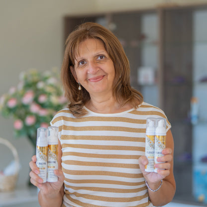FloraSync Active - Spumă de curățare pentru igiena intimă cu Mușețel și Prebiotice
