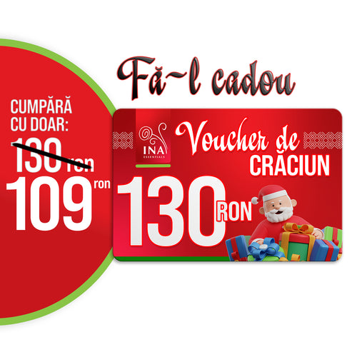 Cumpără un voucher de Crăciun cu o valoare de 130 lei și plătești doar 109 lei - Voucher Digital