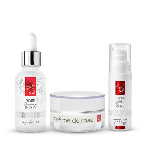 Cumpără 1 Cremă Hidratantă + 1 Ser Anti-îmbătrânire pentru Față și Primești Gratuit 1 Cremă pentru Ochi