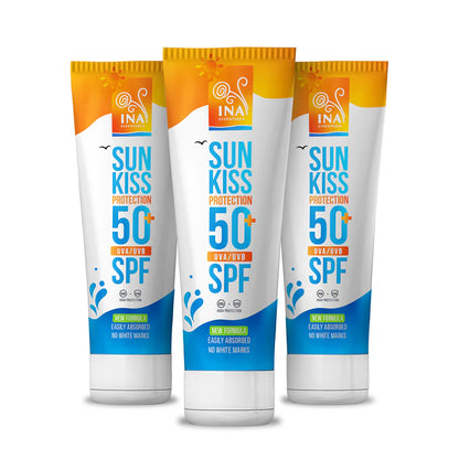 Pachet de protecție solară pentru familie - 3x Protecție solară naturală pentru față și corp SPF+ 50 cu Brad Alb Organic