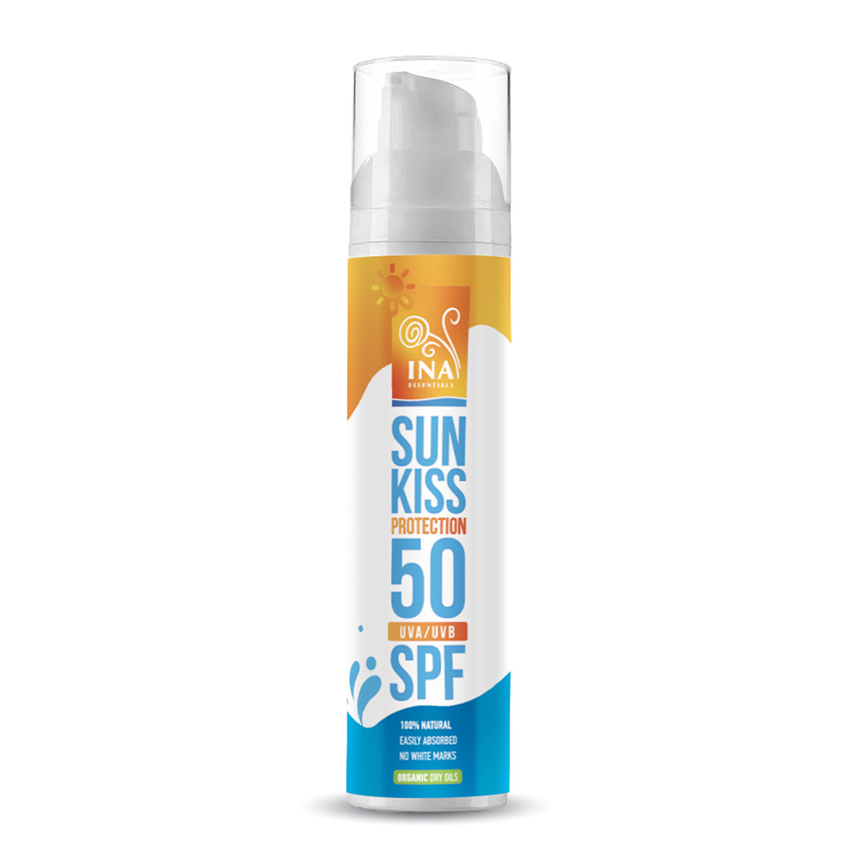 Cremă de Protecție Solară 100% Naturală pentru Față și Corp SPF 50 cu Brad Alb Organic