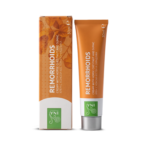 Remorrhoids - Cremă Hemoroizi - Cremă pentru Varice - îmbogățit cu scumpie și Castan salbatic