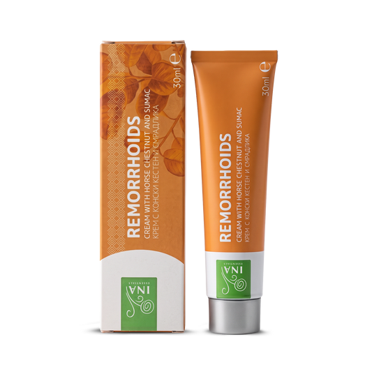 Remorrhoids - Cremă Hemoroizi - Cremă pentru Varice - îmbogățit cu scumpie și Castan salbatic