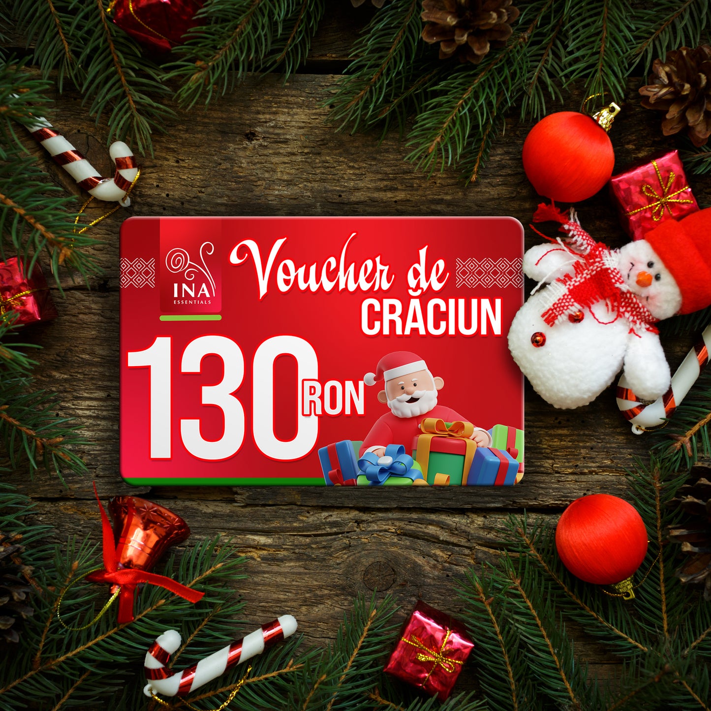 Cumpără un voucher de Crăciun cu o valoare de 130 lei și plătești doar 109 lei - Voucher Digital