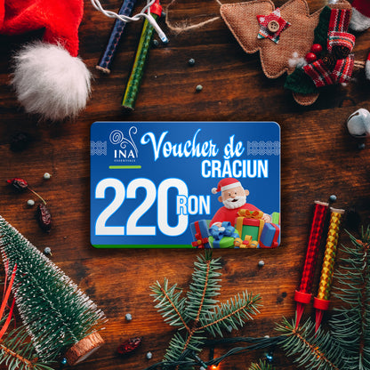 Cumpără un voucher de Crăciun cu o valoare de 220 lei, și plătești doar 179 lei - Voucher Digital