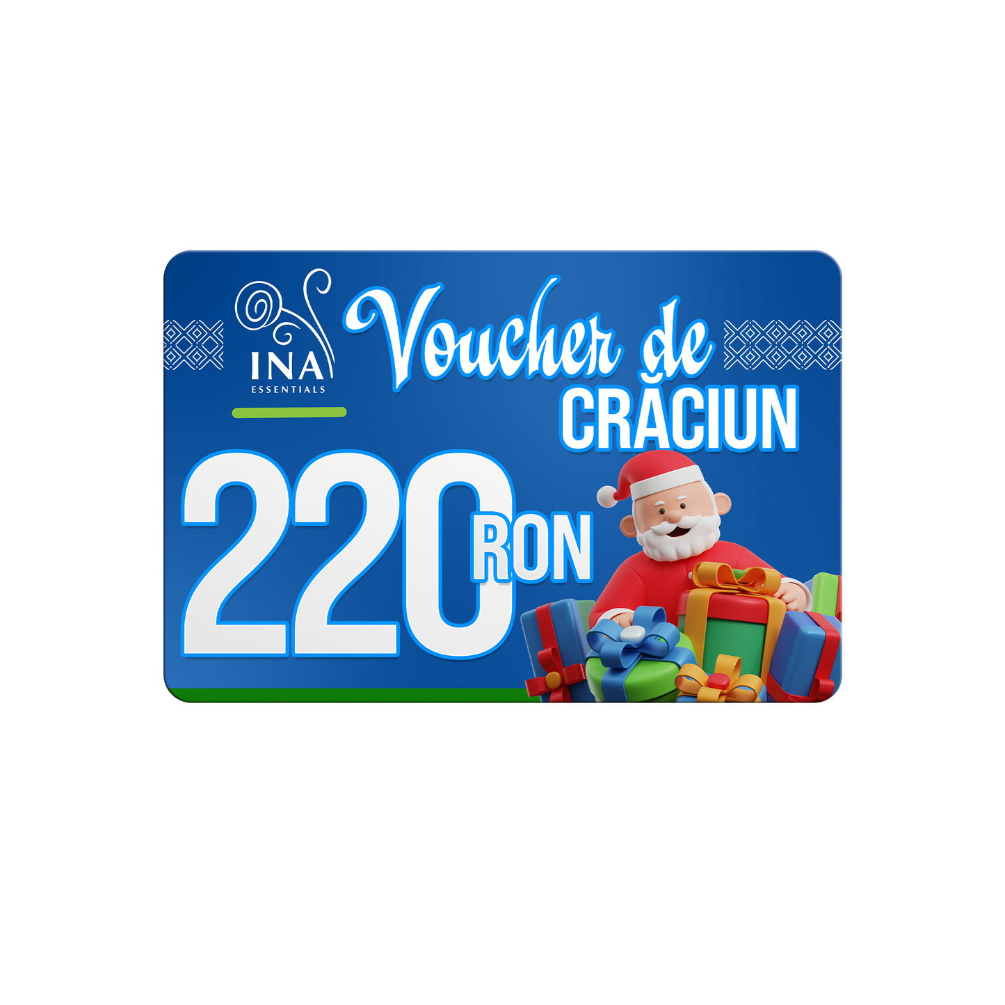 Cumpără un voucher de Crăciun cu o valoare de 220 lei, și plătești doar 179 lei - Voucher Digital