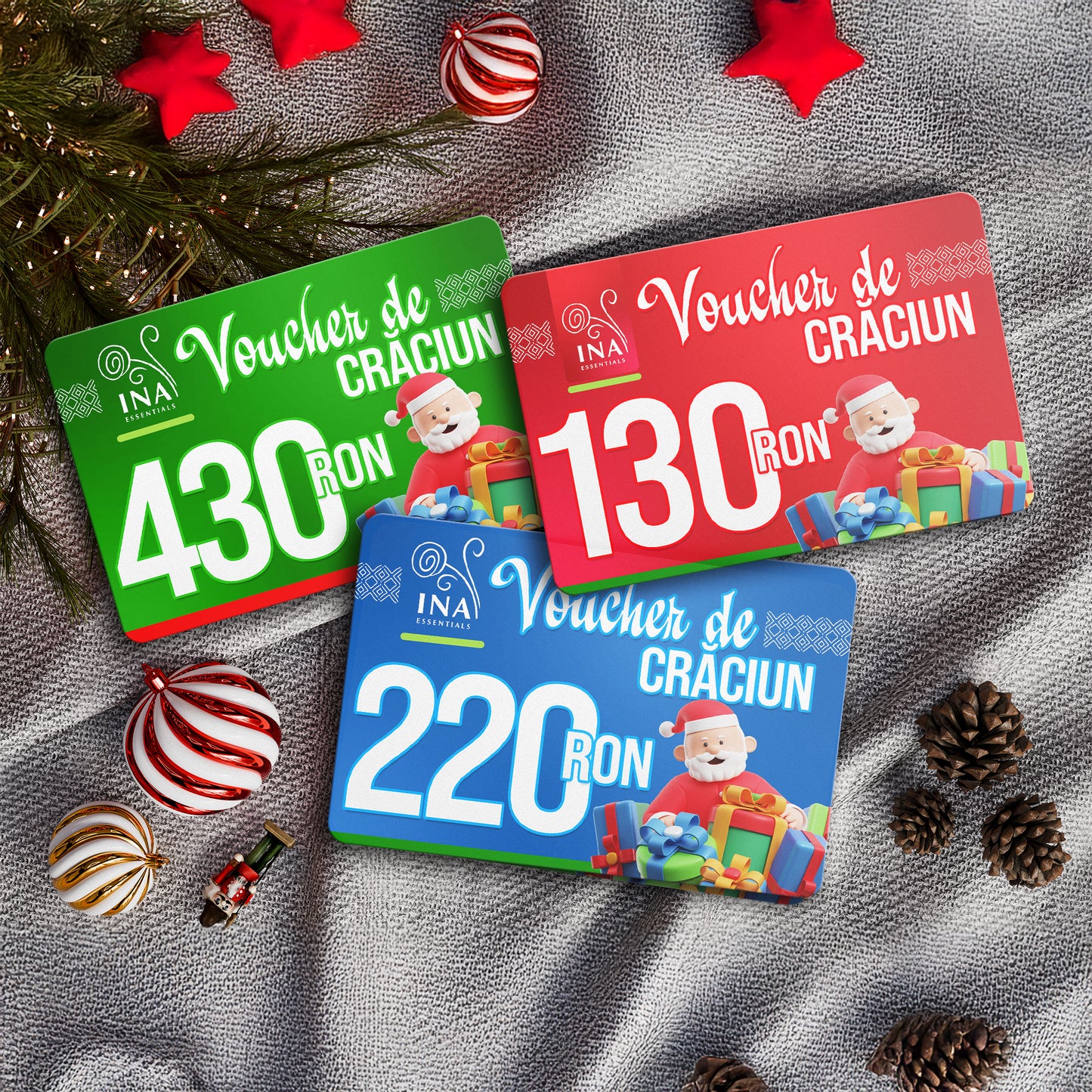 Cumpără un voucher de Crăciun cu o valoare de 130 lei și plătești doar 109 lei - Voucher Digital