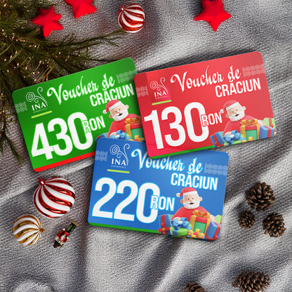 Cumpără un voucher de Crăciun cu o valoare de 130 lei și plătești doar 109 lei - Voucher Digital