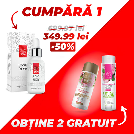 Cumpără 1 Ser Rose Elixir și primești 2 Produse Gratuit